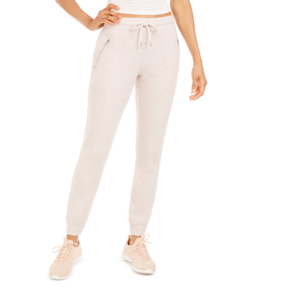 Ideology woman’s Waffle knit Jogger Pants pink S